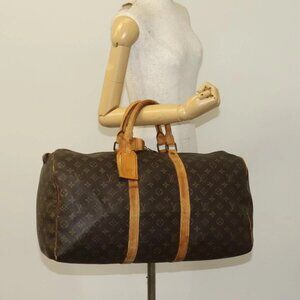 LOUIS VUITTON Monogram Keepall 50 Boston Bag